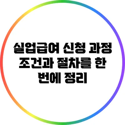 실업급여 신청 과정: 조건과 절차를 한 번에 정리