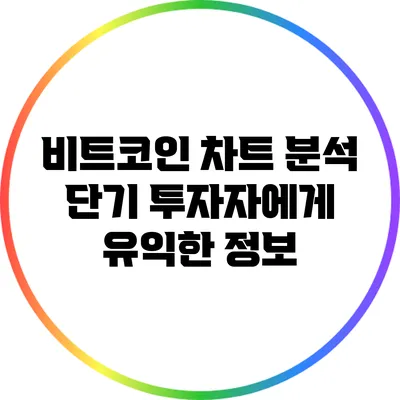 비트코인 차트 분석: 단기 투자자에게 유익한 정보